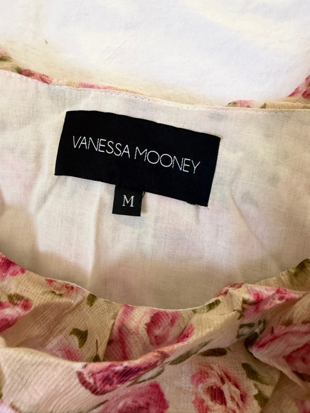 Vanessa Mooney Joelyn Ruffle Off Shoulder Floral Mini Dress Size M - Picture 3 of 6